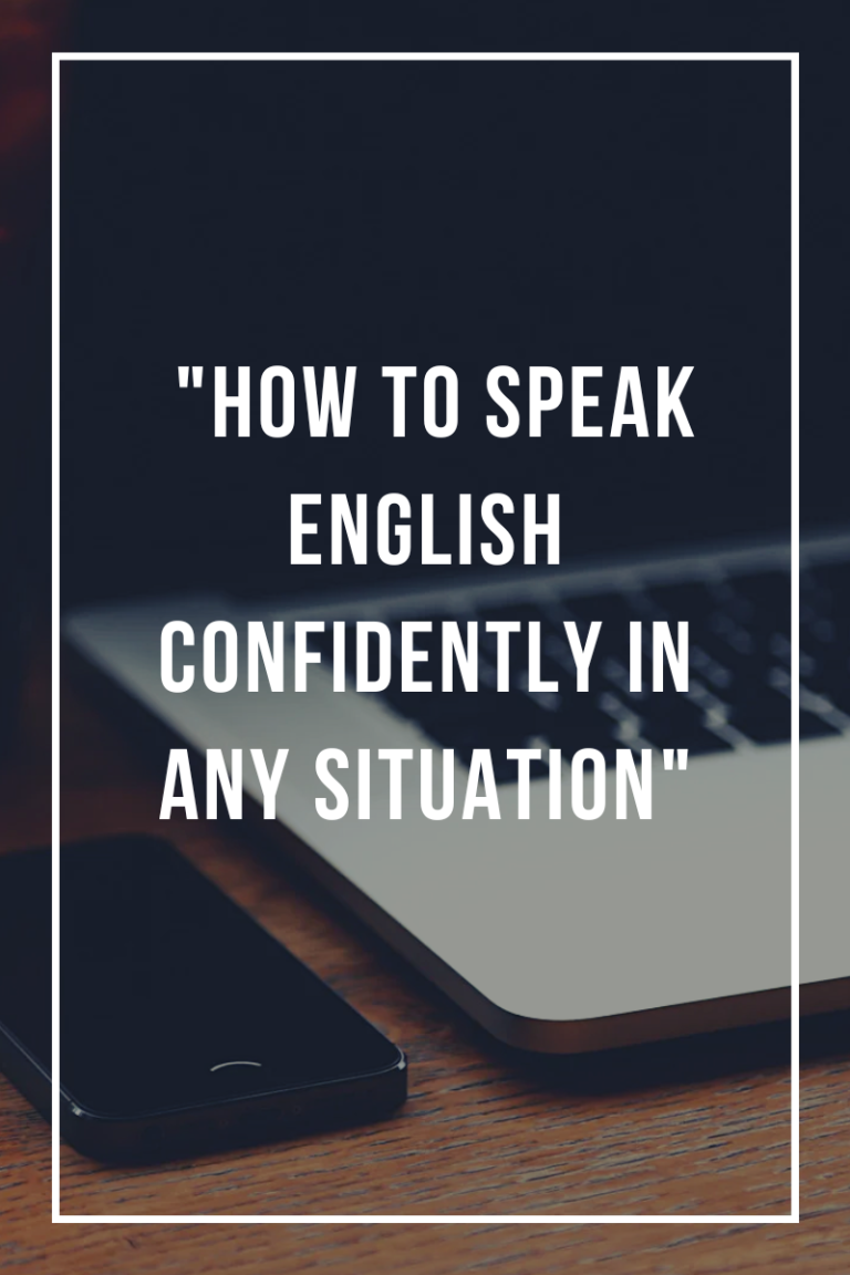"How to Speak English Confidently in Any Situation"